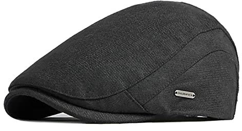 JAOAJ Schiebermütze Herren Barett Cap Herbst Winter,Schirmmützen Cabbie Hunter Hat,Baskenmützen Flat Cap Newsboy Mütze Driving Hüte