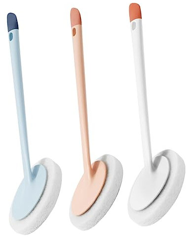 OHPHCALL 3st Reinigungsbürste Mit Langem Griff Badewannenbürste Mit Griff Bodenwischer Ausziehbarer Duschwäscher Wannen- Und Fliesenwäscher Deckbürste Autowaschbürsten Teppich TPR Möbel