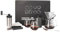 SuperCook Hand Drip Pour Over Coffee Set, All in One Includes Gooseneck Kettle, V60 Glass Dripper, Paper Filter, Coffee Cups, Manual Grinder, Coffee Scale, Ideal for Anniversary Birthday Gift