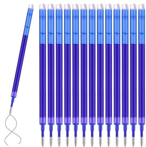 Collazoey 14 Stk Set Ersatzmine 0,7mm,Kompatibel mit PIlot Frixion,blau,Tintenroller Radierbar,thermosensitive Tinte, Gute Preis/Leistung,austauschbare Mine