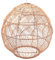Decorasian Boho Lampenschirm aus Rattan – Korb Lampenschirm für Hängelampe mit E27 Lampenfassung – Rattan Pendelleuchte - Natur
