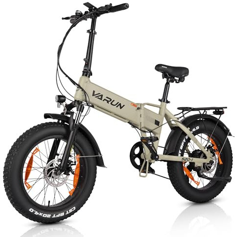 VAEUN E Bike Klapprad 20 Zoll, E-Bike Herren Damen mit 48V 13Ah(624Wh) Abnehmbarer Li-Ionen-Akku, Elektrisches Fahrrad aus Aluminiumlegierung, Elektrofahrrad mit LCD-Display, Reichweite bis zu 100KM