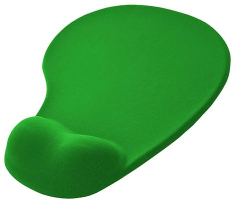OcioDual Mauspad mit gelkissen Handgelenkauflage, Ergonomische Mousepad mit Handauflage, Mauspad Grün Mouse Pad Weicher Stoff mit Rutschfester Gummibasis für Laser und Optische Mäuse