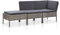 Homgoday Gartensofa 3-Sitzer Gartenlounge Set mit Auflagen Gartenlounge Sofa Rattan Sofa Balkonmöbel Balkonsofa Balkon Couch Gartenmöbel Set Lounge Poly Rattan Grau und Anthrazit
