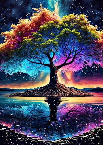 Yiminu.DS Diamond Painting Erwachsene, 5D Baum Diamont Painting Bilder Diamant Painting Bastelset Basteln Mädchen, 30CM X 40CM, 2