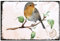 CREATCABIN Vintage Bird Metal Tin Sign Decoration Garden Chickadee Wall Mounted Iron Decor for Garden Street Outdoor Gate Bars Restaurants Cafes Store Pubs Bedroom Bathroom Gift Christmas 12x8 Inch