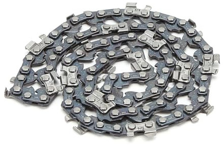 LYEAA Cadena de motosierra de metal de 12 pulgadas, 45 eslabones de transmisión, reemplazo de cadena de sierra, cadena de motosierra eléctrica de paso de 3/8 pulgadas para corte de ramas de