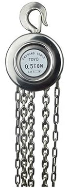Power Hand Winch Puller Stainless Steel Hand Chain Block Hoist With Rust-proof Function for Motor Hoisting, Shafts and Gears(3T 3M)