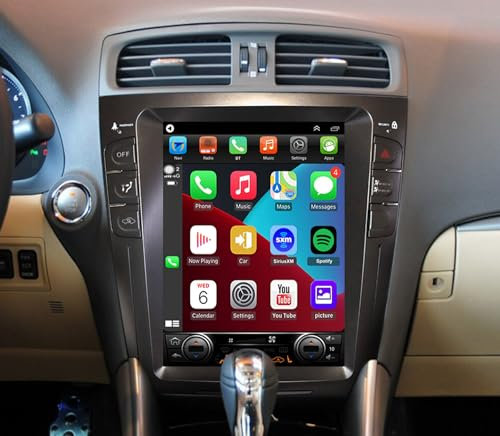 QLED 8-Core for Lex IS250 Radio Upgrade 2006 2007 2008 2009 2010 2011 2012 2013 Carplay Android Auto Stereo Free Back Camera
