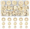 Dokeno 150 Stück Holzknöpfe,Handmade Knöpfe “handmade with love” Runde Form Holzknöpfe Naturholzknöpfe zum DIY Handwerk, zum Nähen der Kleidung und Stricken, zur Dekorationen15 mm/20 mm/25 mm