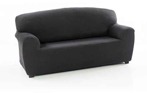 ECOMMERC3 Sofaüberwurf für 2-Sitzer, 140-180 cm, Sofa-Effekt, Grau, einfache Installation