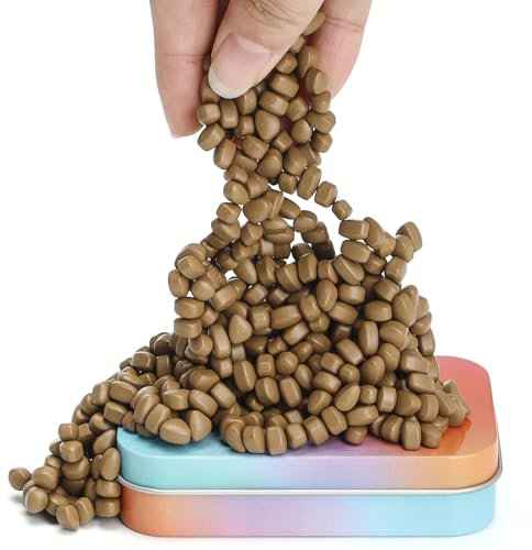 Wozne 300g Braun Magnetsteine Stresskiller Magnete, Crack Magnete Kleine Magnetic Stones Fidget Adhs Spielzeug, Anti Stress Zeitvertreib Geschenkidee ASMR Büro Gadget