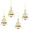 Weihnachtsbaumkugeln, Glänzend Matt Splitterfrei Weihnachtsbaumschmuck, Innen und Außen Weihnachtsbaum Haus Party Dekoration (Baum Gold 4Stk)