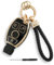 TPU For Mercedes Benz Car Key Cover E S G CLK SLK ML Clases 2000-2017 and Mercedes Benz BGA 3 Buttons Car Key Fob (Black) with Screwdriver and Diamond lanyard