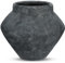Arborus 9.8 Large Rustic Vase for Flowers 21CM Tall Vintage Vase 4.9 Opening Terracotta Black Vases Decorative Farmhouse Flower Vases with Felt Pads for Home Table Shelf Boho Decor