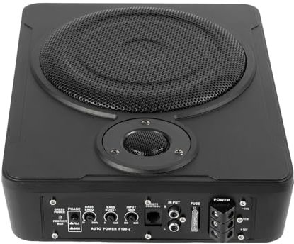 AUHKIP 8 Car Subwoofer Under-Seat Powered Subwoofer with Built-in Amplifier, 600W Peak Power for Cars & Trucks