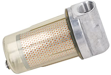 Filtro de Tanque para Gasolina, Aceite, Filtro de Dispensador de de 1,3 Pulgadas Aleación Acero + Filtro de Transparente de ABS, hasta Al 20% de Biodiesel y Aditivos
