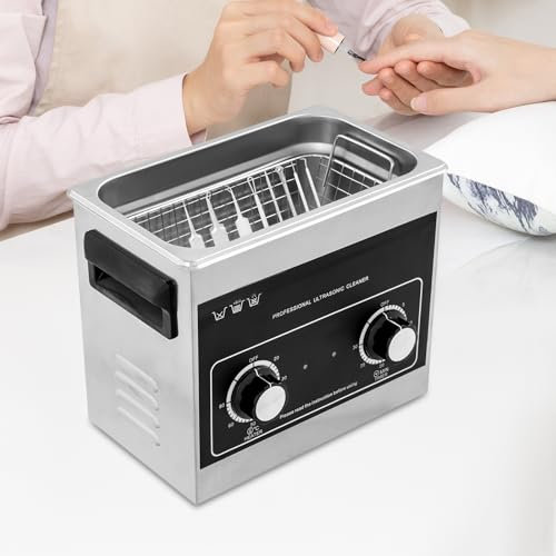 3.2L Ultraschallreinigungsgerät Profi Ultraschallreiniger Edelstahl Ultraschallbad mit Heizung Timer, Ultraschallgerät für Schmuck, Brille, Uhren, Halsketten, & Zahnschiene Reinigung