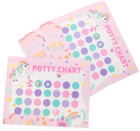Toyvian 1 Satz Potty Training Sticker Chart für Wiederverwendbare Töpfchentraining Aufkleber für Motivierende Designs Toilettennutzung Sicheres Material für Empfindliche Kinderhaut