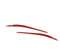 XEBRAD Adesivo for copertura palpebra, decorazione for sopracciglia, in fibra di carbonio, rosso con bandiera italiana, for Alfa Romeo, Giulia 15-24 Rifinitura sopracciglia fari
