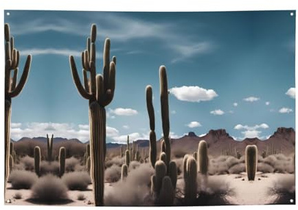 WZYCWB Belle bannière de fête cactus pour les anniversaires, les chants de Noël, les remises de diplôme et les anniversaires.