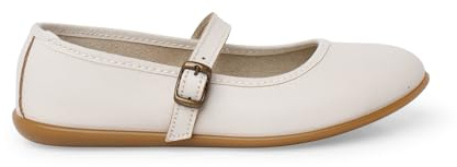 Pisamonas Mary-Janes Aus Waschbarem Leder Für Festliche Anlässe Größe 28 Farbe Beige