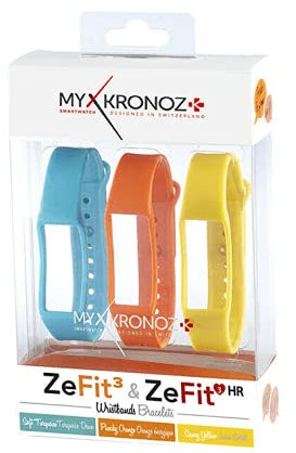 MyKronoz 813761021531 zefit3/zefit3hr Pack – 3 Bracelets di Ricambio Colorama Smartwatch Bracciale