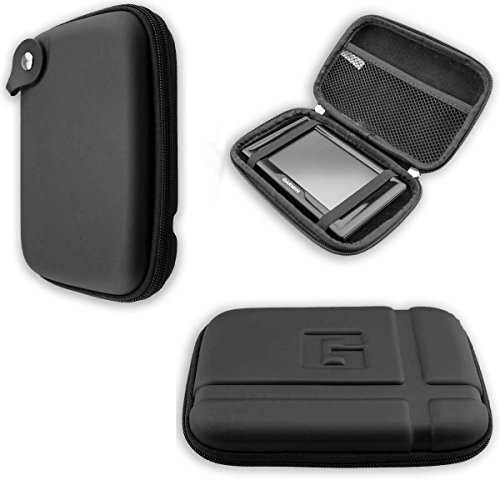 GPS-Tasche für Tomtom Pro 7250 Truck EU – Hardcase mit Gummizug & Zubehörfach – stoßfest & ideal für unterwegs