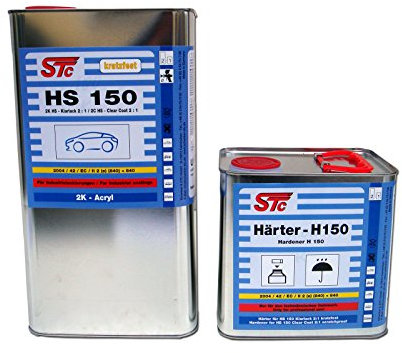 STC 7,5 L Set 2K HS 150 Acryl Klarlack Spezial Set 2:1 Kratzfest inkl. Härter normal