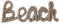 Santex Schriftzug aus Holz Beach 25 cm