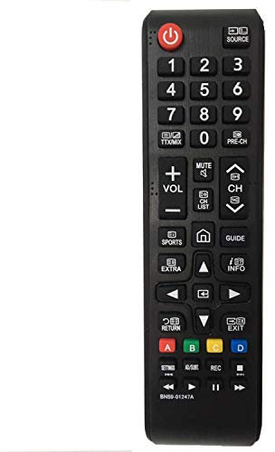 Reemplazo para Mando Samsung TV bn59-01247a Aplicable para Mando Universal TV Samsung BN59-01175N AA59-00603A AA59-00741A AA59-00786A AA59-00602A,No se Necesita programación