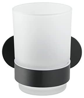 Turbo-Loc® Edelstahl Zahnputzbecherhalter UNO Orea Black Matt