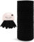 Kitsch Elastic Hair Ties for Women, Black No Damage Rubber Bands, Ponytail Holders, Hair Elastics for Thick Hair, 20pcs