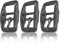 Ganzoo Gürtelschnalle aus Metall, 3 Stück im Set, Gürtelschnallen für Damen und Herren, Buckle, 20 mm Schlitzmaß, Dornschliesse, Belt, auch für Biothane Adapter (Titan)