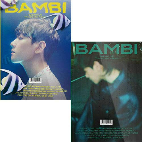 EXO BAEKHYUN [ BAMBI ] 3rd Mini Album_PHOTO BOOK_[ BAMBI / NIGHT RAIN ] RANDOM Ver. CD+Book+3 Card+etc K-POP SEALED+TRACKING CODE