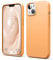 elago Liquid Silicone Case Compatible with iPhone 13 Case (6.1), Premium Silicone, Full Body Protection - 3 Layer Shockproof Phone Cover, Anti-Scratch Soft Microfiber Lining (Orange)