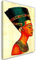Feeby Bild auf Vlies Leinwand Ägypten Pharao Antike 30x45 cm Kunstdruck Modern Wandbilder Deko Flur Wohnzimmer Geschichte Porträt Pyramide Afrika Rot