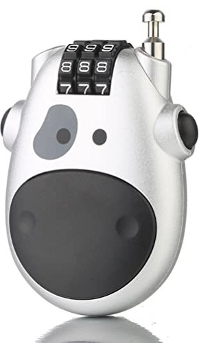 CeFoney Retractable Cable Lock, 3 Digit Combination Number Padlock for Luggage, Bike, Ski, Snowboard, Pushchair and Stroller