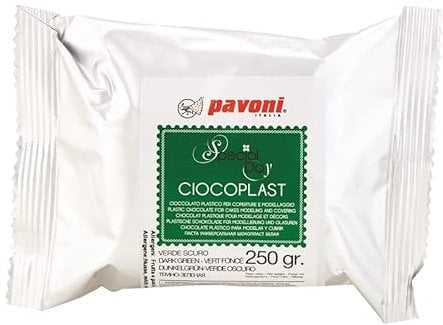 Zuckerpapier24® Modellier Schokolade von Pavoni Italia® 250 gramm (Grün) [cpvs250]