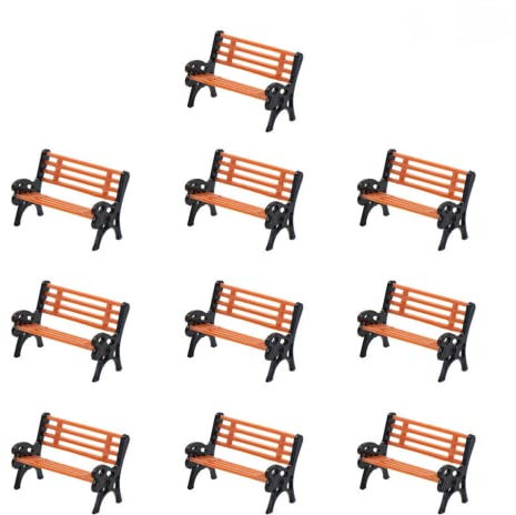 30 Stück Modellbahn, Park, Straße, Sitzbank im Maßstab 1:87, HO Park-Layout-Landschaft