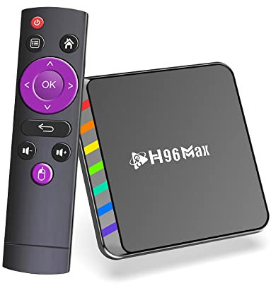 2023 Android 12.0 TV Box, H96 MAX W2 4GB RAM 64GB ROM, Android TV Box S905X2 3D UHD/4K H.265 HDR 10+ 2.4G/5G Wifi 6 Ethernet 1000M Bluetooth 5.0 Set Top Box,4GB+32GB