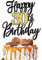 Xsstarmi 1 Pack Happy 30th Birthday Cake Topper Glitter Cheers to 30 Years Cake Pick 30 Fabulous 30 Years Anniversary 30th Birthday Party Cake Decorations Supplies Gold