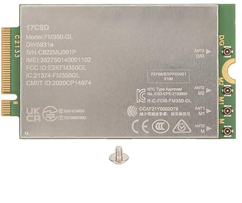 4G LTE Module, DW5931e Network Card, 4.67Gbps Download Module, 5G 4G LTE 3G WCDMA GNSS Modem, MIMO Technology, for Laptop Desktop