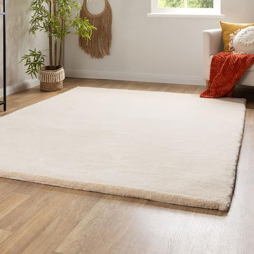 Steffensmeier Berber Teppich Casablanca | Schurwolle, 18/18 Triple, Uni, Größe: 250x350 cm, Original aus Marokko, Teppich für Wohnzimmer
