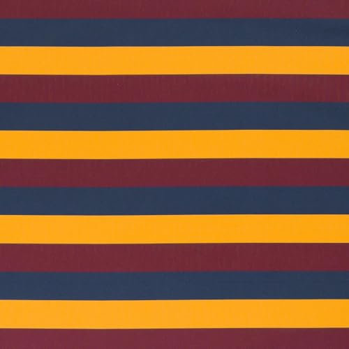 Baumwollstoff KIM Streifen 3 cm | senf-navy-bordeaux | Ökotex | 50x147 cm | Meterware