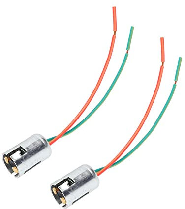 2 Pièces Douille De Feu Arrière, Douille D'Ampoule 1157-3 12V 50W 6000K Douille De Lumière En Queue De Cochon Installation DIY Compact Portable Connecteur D'Ampoule Facilement Remplaçable Pour Vélos