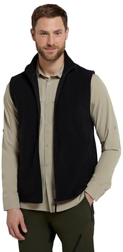 Mountain Warehouse Alder Weste für Herren - Leichter Körperwärmer, bequeme Weste, schnelltrocknender Fleece, Reißverschluss - Ideal für den Frühling Sommer