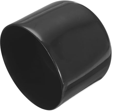 QUARKZMAN 4 Stück Gummi Endkappen 59 mm ID Gummikappen, Rohrstopfen Rund Pfostenkappe Zaunpfosten Stuhlbeinkappen Fußkappen Verschlusskappe Gleiter für Tischbeine Möbelfüße, Schwarz