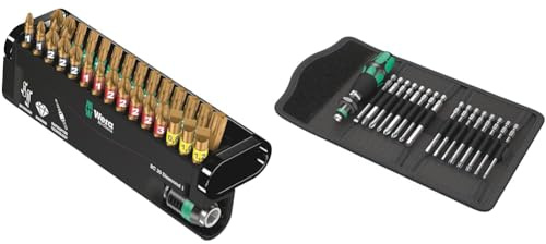 Wera Bit-Check 30 Diamond 1 Anti Cam-Out BiTorsion Long Life bit Set for Drill/Drivers PZ,PH,TX & Kraftform Kompakt 60 Bit-Holding Screwdriver & Bit Set, PH/PZ/SL/TXBO/HEX, 17pc, 05059295001
