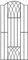 Abbey 1800mm High Bow Top Metal Garden Side Gates Wrought Iron Style Pedestian Gate (955mm Gap x 1800mm High VETC)